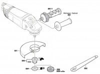 Bosch 3 601 H50 M01 Gws 20-230Jh Angle Grinder 230 V / Eu Spare Parts